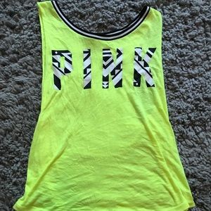 VICTORIA’S SECRET NEON YELLOW MUSCLE TANK